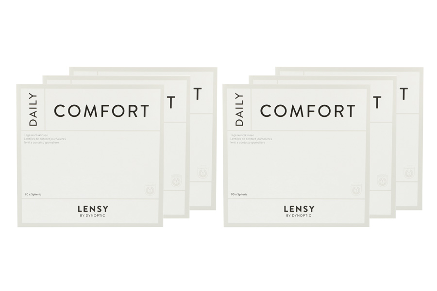 Lensy Daily Comfort Spheric 6 x 90 Tageslinsen Sparpaket 9 Monate