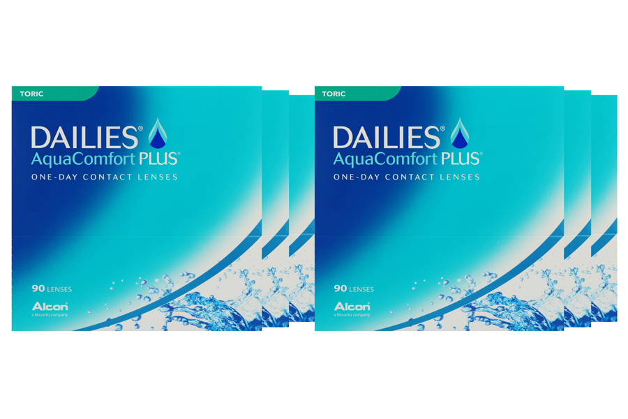 Dailies AquaComfort Plus Toric 6 x 90 Tageslinsen Sparpaket 9 Monate