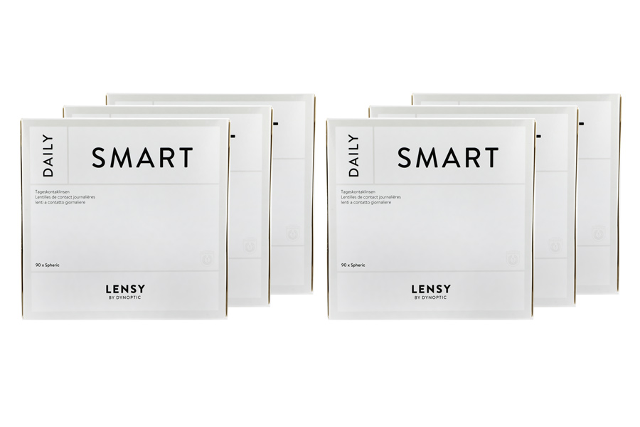 Lensy Daily Smart Spheric 6 x 90 Tageslinsen Sparpaket 9 Monate