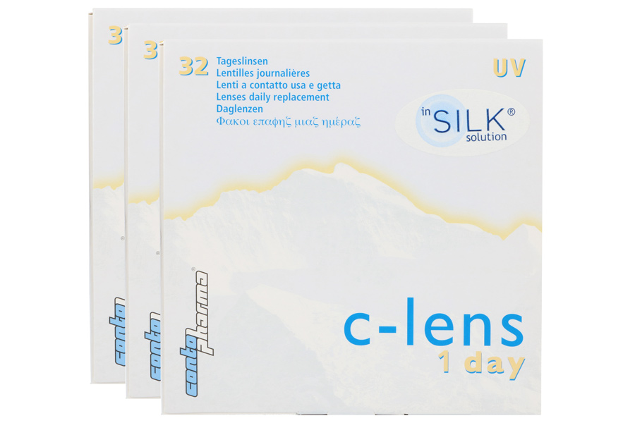 c-lens 1 day UV silk 96 Stück - Tageslinsen von Contopharma