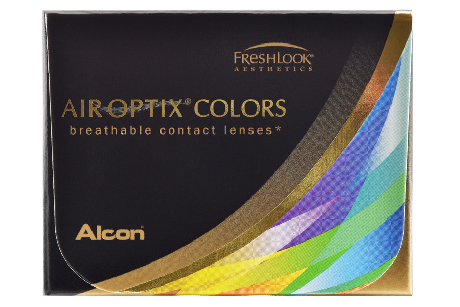 Farbige Kontaktlinsen ohne Stärke Air Optix Colors 2 farbige Monatslinsen