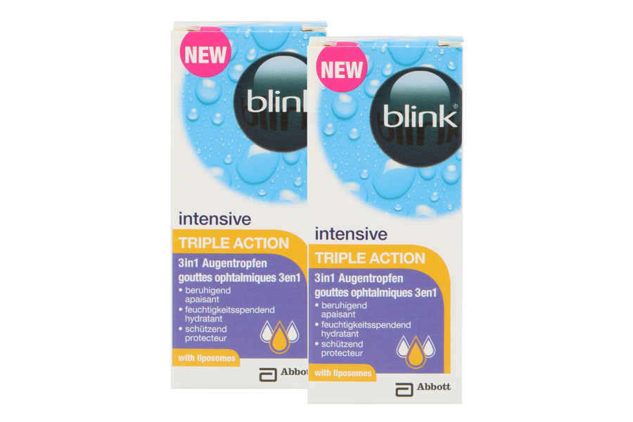 Pflegemittel blink intensive Triple Action 2 x 10 ml Augentropfen