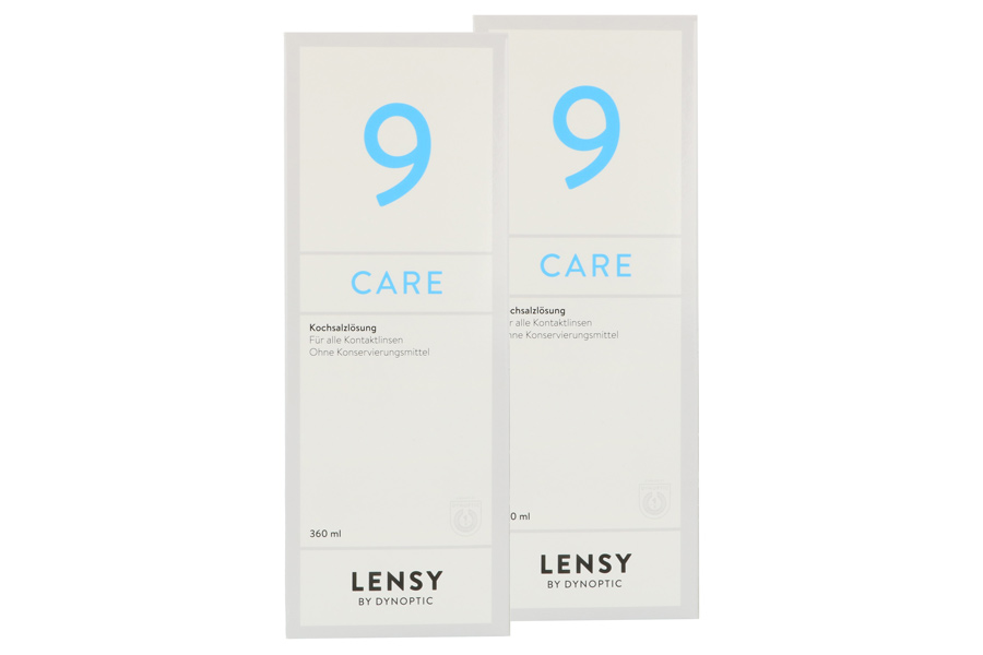 Sparpakete Linsenmittel Lensy Care 9 2 x 360 ml Kochsalzlösung