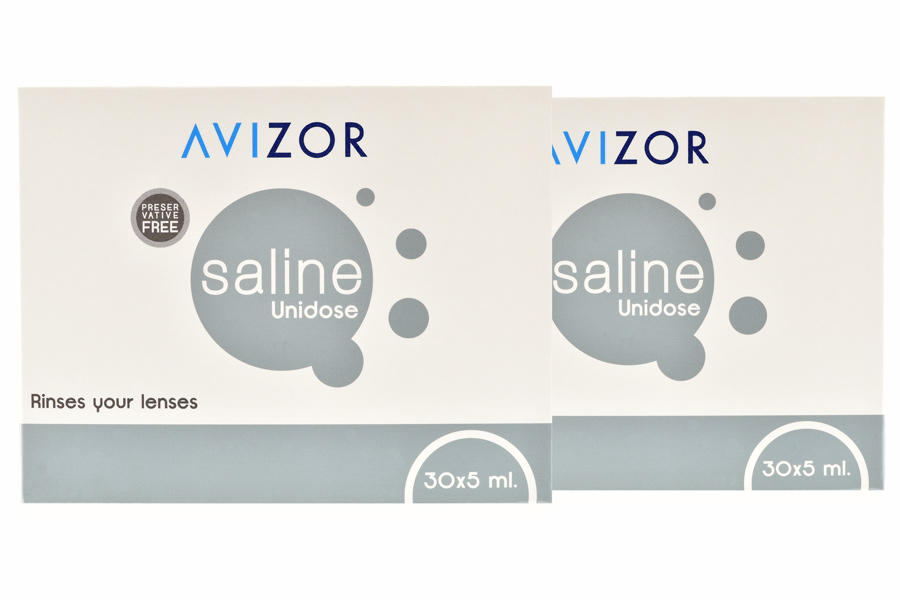 Sparpakete Linsenmittel Avizor Saline Unidose 2 x 30 x 5 ml Kochsalzlösung