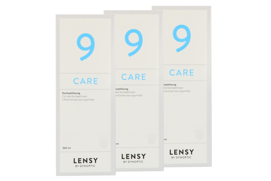 Sparpakete Linsenmittel Lensy Care 9 3 x 360 ml Kochsalzlösung