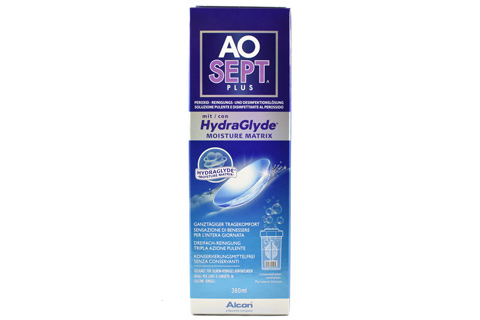 Sparpakete Linsenmittel Aosept Plus HydraGlyde 360 ml Peroxid-Lösung