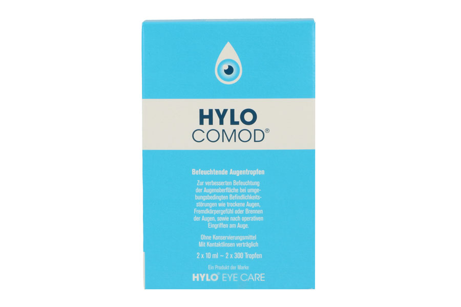 Augentropfen ohne Konservierungsmittel Hylo-Comod 2 x 10 ml Augentropfen