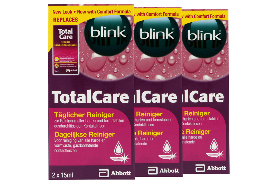 Sparpakete Linsenmittel Total Care Reinigung 3 x 2 x 15 ml