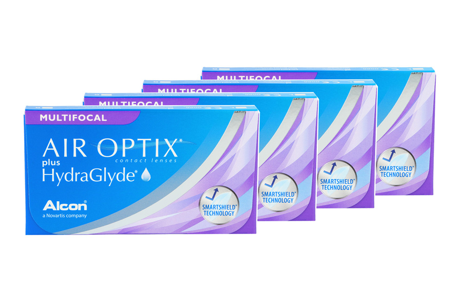 Monatslinsen Air Optix plus HydraGlyde Multifocal 4 x 6 Monatslinsen