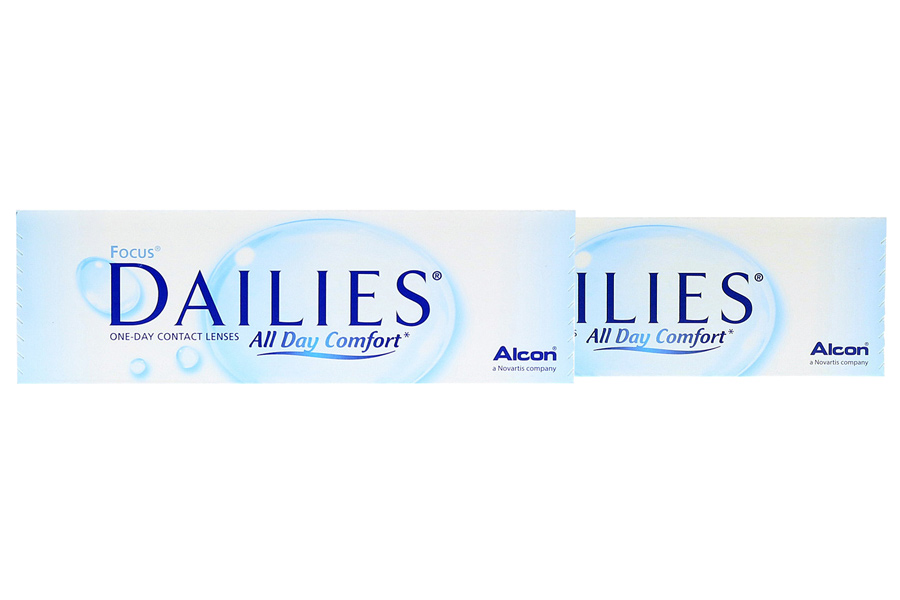 Sphärische Kontaktlinsen Dailies All Day Comfort 2 x 30 Stück - Tageslinsen von Alcon / Ciba Vision