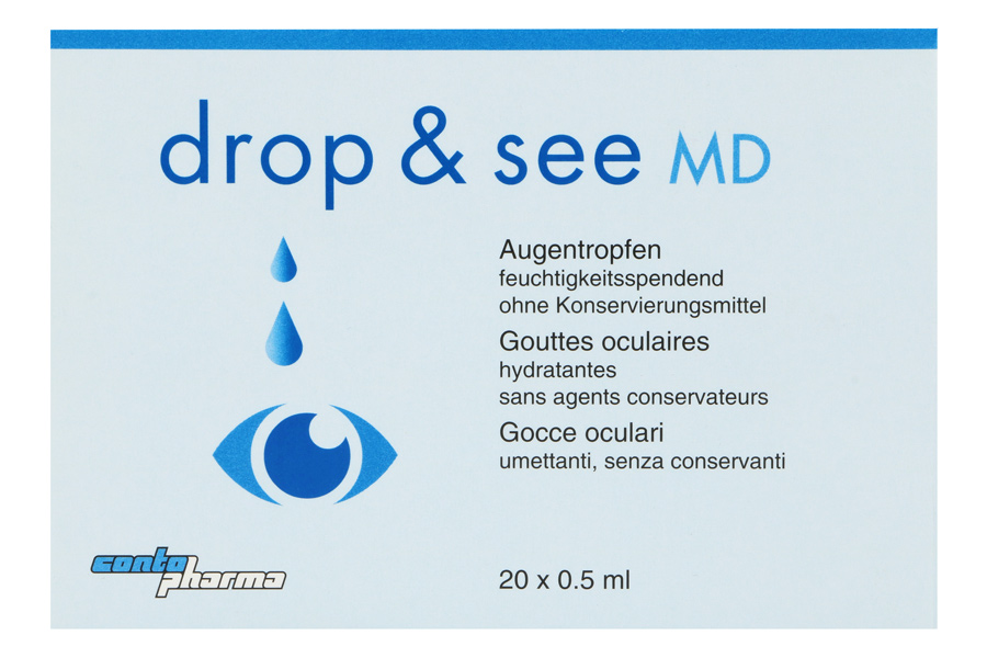 Augentropfen ohne Konservierungsmittel drop & see 20 x 0.5 ml Augentropfen