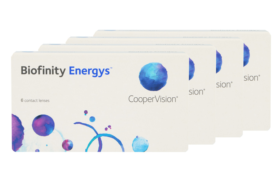 Sphärische Kontaktlinsen Biofinity Energys 4 x 6 Monatslinsen