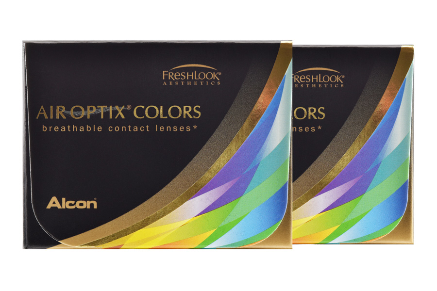Farbige Kontaktlinsen ohne Stärke Air Optix Colors 2 x 2 farbige Monatslinsen