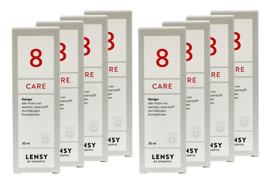 Sparpakete Linsenmittel Lensy Care 8 8 x 30 ml Kontaktlinsenreiniger