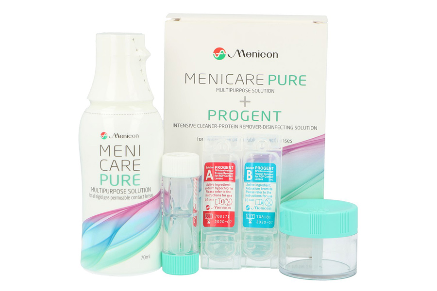 Pflegemittel Menicare Pure & Menicon SP-Progent Reiseset