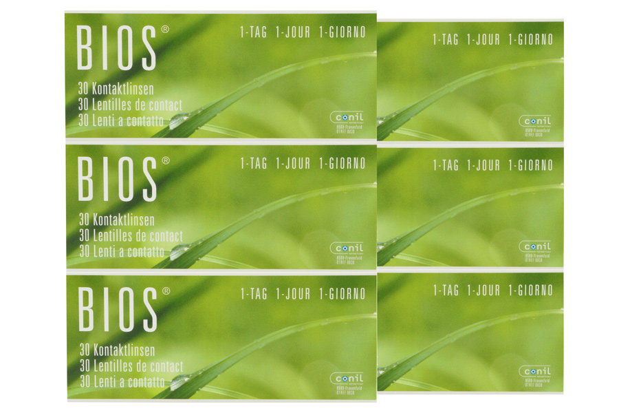 Sphärische Kontaktlinsen Bios 1-Tag 2 x 90 Stück - Tageslinsen Sparpaket für 3 Monate von Conil