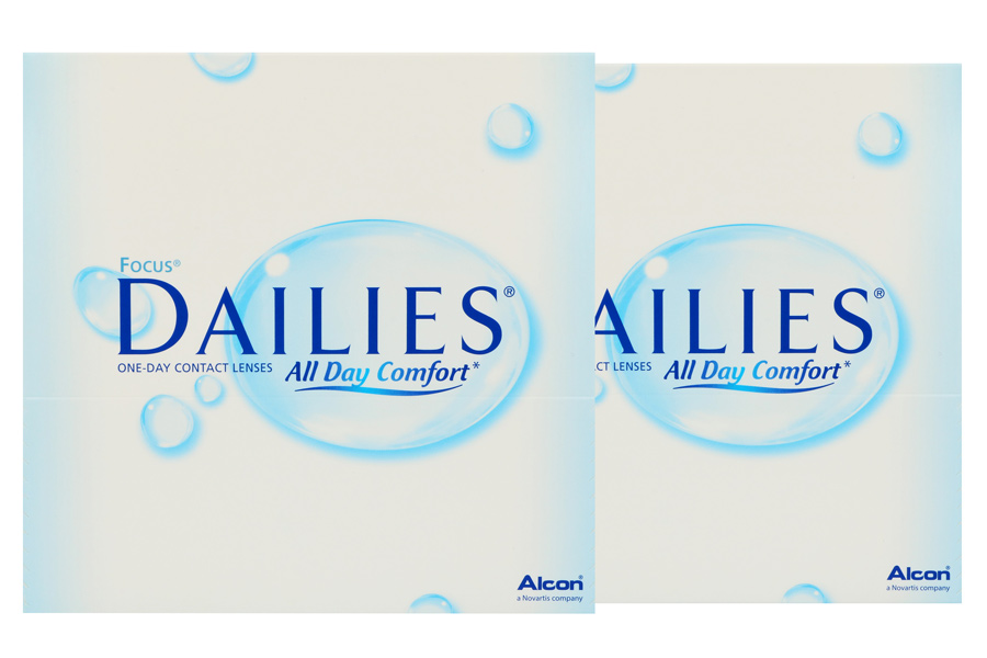 Sphärische Kontaktlinsen Dailies All Day Comfort 2 x 90 Tageslinsen Sparpaket 3 Monate von Alcon