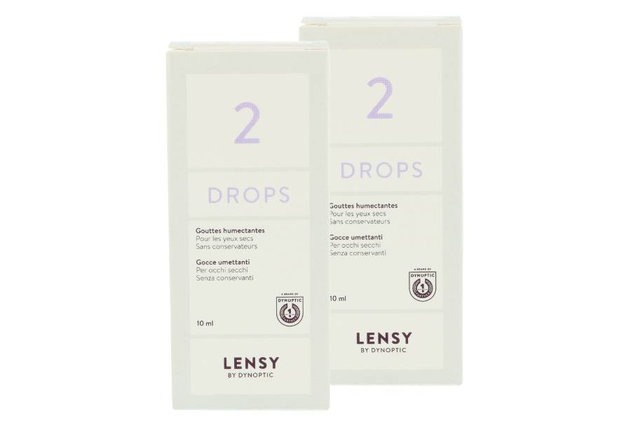 Augentropfen ohne Konservierungsmittel Lensy Drops 2 2 x 10 ml Augentropfen