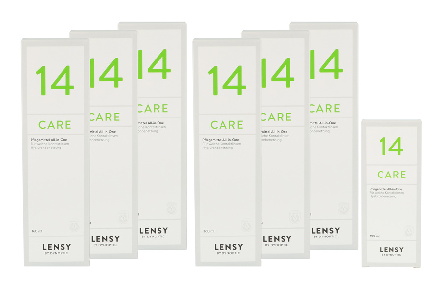 Sparpakete Linsenmittel Lensy Care 14 6 x 360 ml + 100 ml All-in-One Lösung