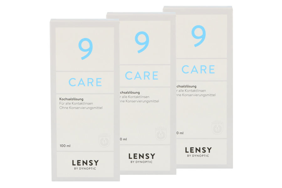 Sparpakete Linsenmittel Lensy Care 9 3 x 100 ml Kochsalzlösung