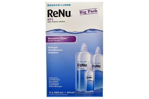Pflegemittel ReNu MPS Sensitive Eyes Big Pack All-in-One Lösung