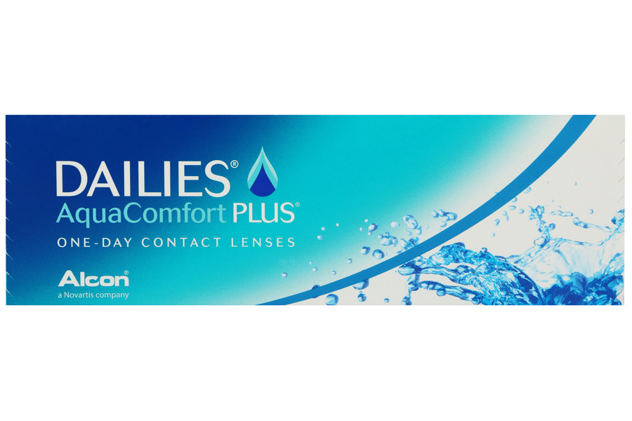 Sphärische Kontaktlinsen Dailies AquaComfort Plus 30 Stück - Tageslinsen von Alcon / Ciba Vision