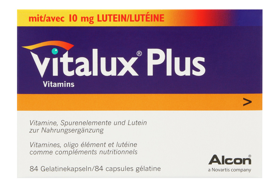 Sparpakete Augenvitamine Vitalux Plus 84 Kapseln Nahrungsergänzung