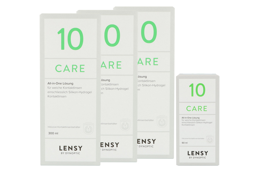 Sparpakete Linsenmittel Lensy Care 10 3 x 300 ml + 60 ml All-in-One Lösung