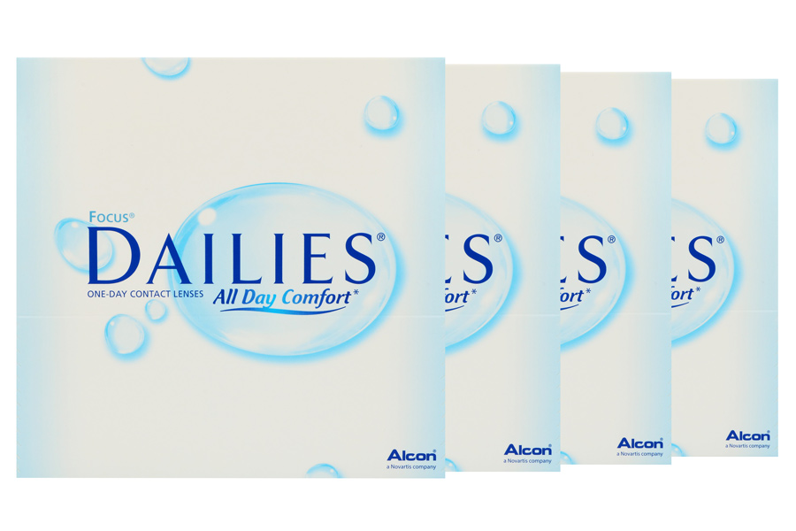 Sphärische Kontaktlinsen Dailies All Day Comfort 4 x 90 Tageslinsen Sparpaket 6 Monate von Alcon