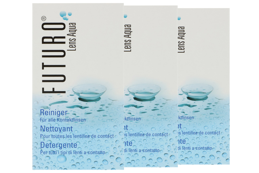 Sparpakete Linsenmittel Futuro Lens Aqua 3 x 40 ml Reiniger