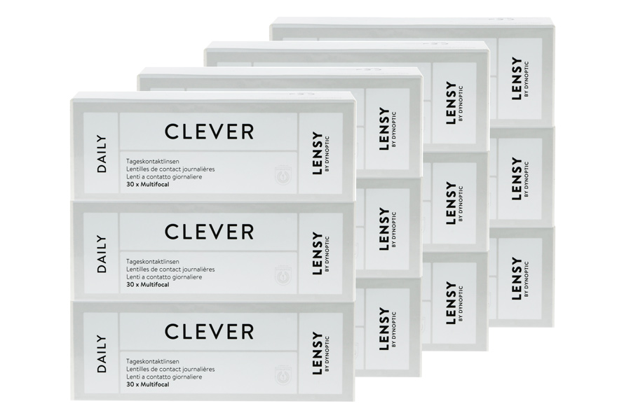 Multifokale Tageslinsen Lensy Daily Clever Multifocal 4 x 90 Tageslinsen Sparpaket 6 Monate
