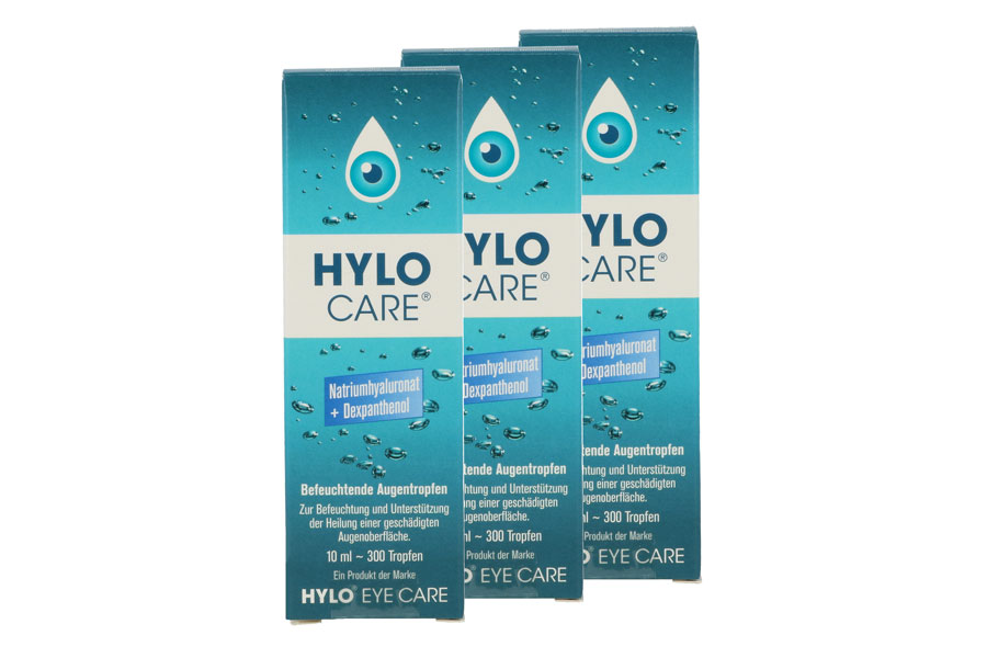 Augentropfen ohne Konservierungsmittel Hylo-Care 3 x 10 ml Augentropfen