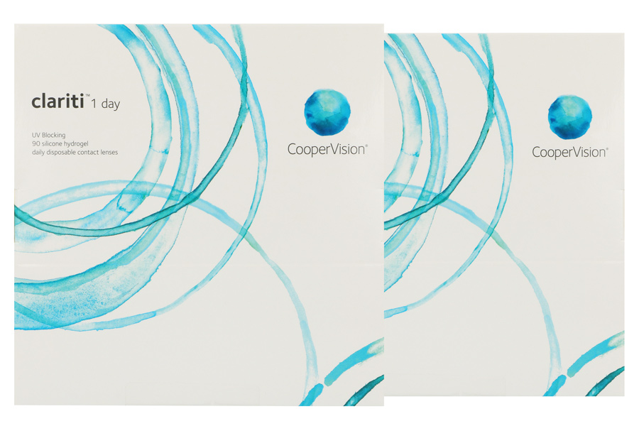 Sphärische Kontaktlinsen Clariti 1 day 2 x 90 Tageslinsen Sparpaket 3 Monate von Cooper Vision