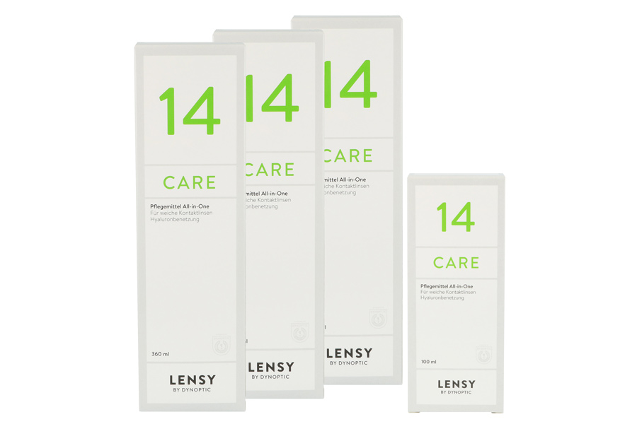 Sparpakete Linsenmittel Lensy Care 14 3 x 360 ml + 100 ml All-in-One Lösung