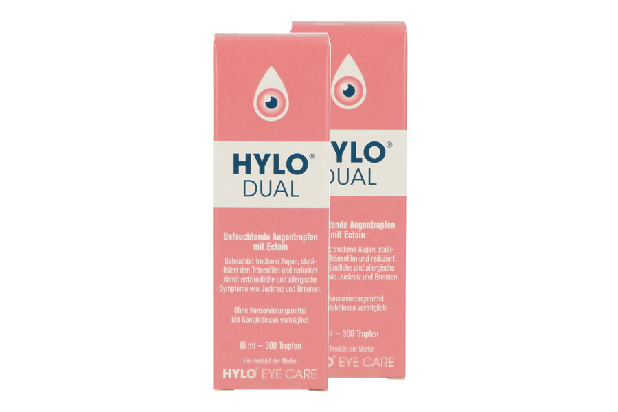 Augentropfen ohne Konservierungsmittel Hylo-Dual 2 x 10 ml Augentropfen