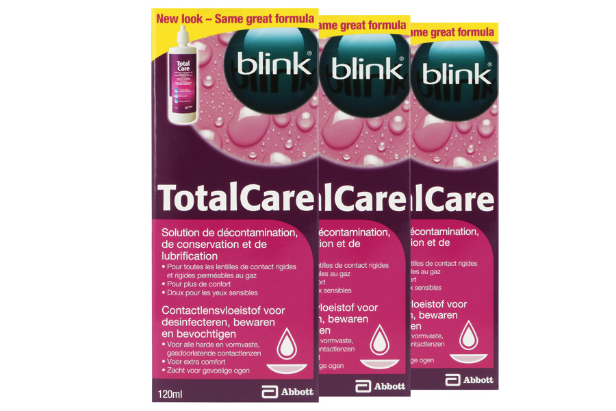 Sparpakete Linsenmittel Total Care 3 x 120 ml Desinfektions- und Aufbewahrungslösung