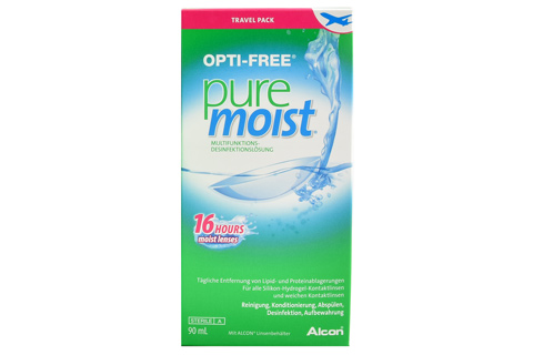 Pflegemittel Opti-Free Pure Moist 90 ml All-in-One Lösung Travel Pack