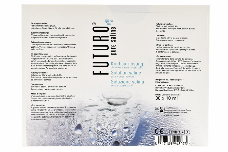 Pflegemittel Futuro Pure Saline Unidose 30 x 10 ml Kochsalzlösung