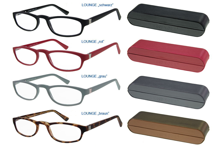 Brillenmarken Lounge Lesebrille Grau