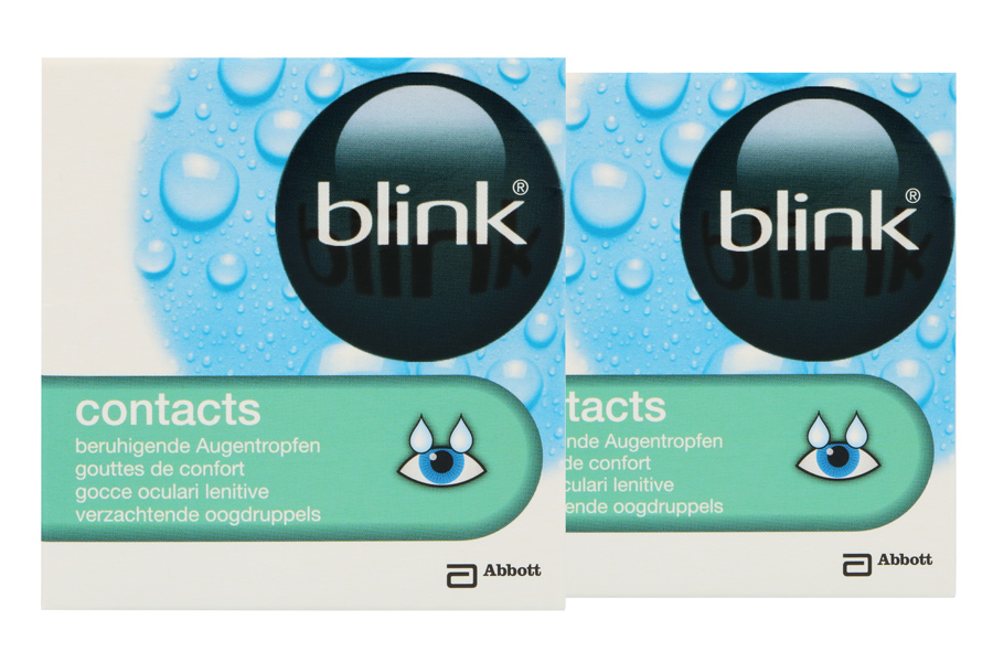Augentropfen ohne Konservierungsmittel blink contacts 2 x 20 x 0,35 ml Augentropfen