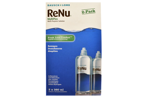 Sparpakete Linsenmittel ReNu Multiplus Twin Box 2 x 360 ml All-in-One Lösung