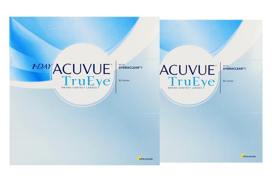 Sphärische Kontaktlinsen 1-Day Acuvue TruEye 2 x 90 Tageslinsen Sparpaket für 3 Monate von J&J