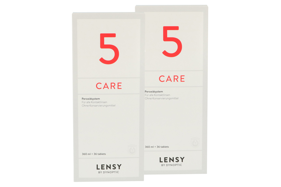 Sparpakete Linsenmittel Lensy Care 5 2 x 360 ml Peroxidlösung