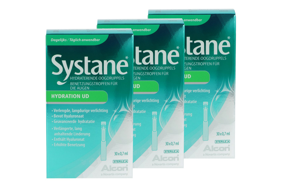 Augentropfen ohne Konservierungsmittel Systane Hydration UD 3 x 30 x 0,7 ml Augentropfen
