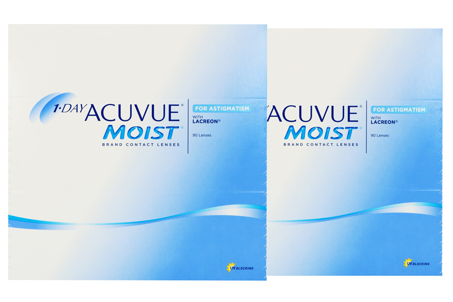 Tageslinsen 1-Day Acuvue Moist for Astigmatism 2 x 90 Tageslinsen Sparpaket 3 Monate