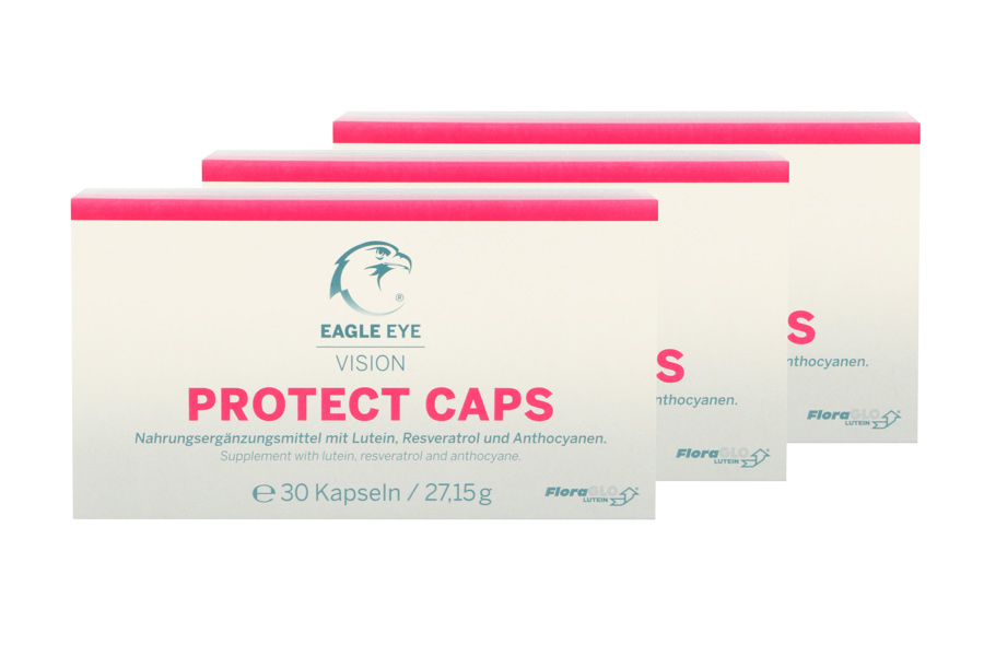 Sparpakete Augenvitamine Eagle Eye Vision Protect Caps 3 x 30 Kapseln Nahrungsergänzung