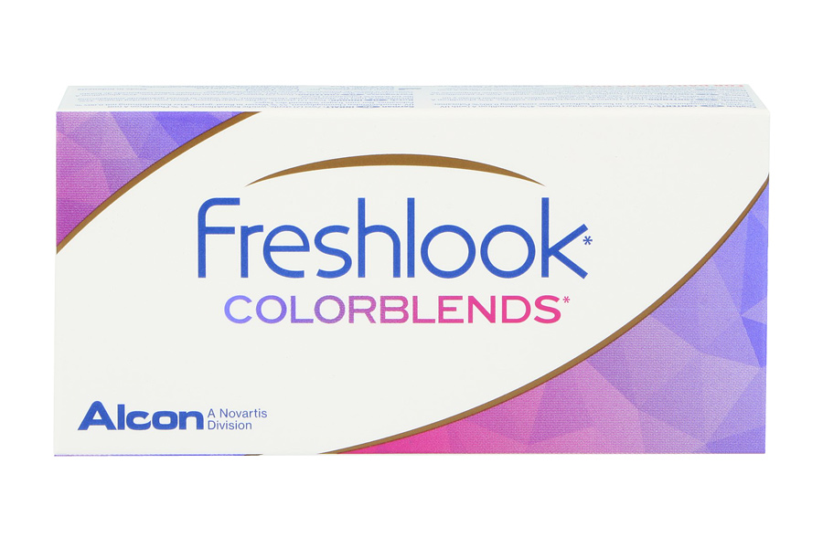 Farbige Kontaktlinsen ohne Stärke Fresh Look Colorblends 6 x 2 farbige Monatslinsen