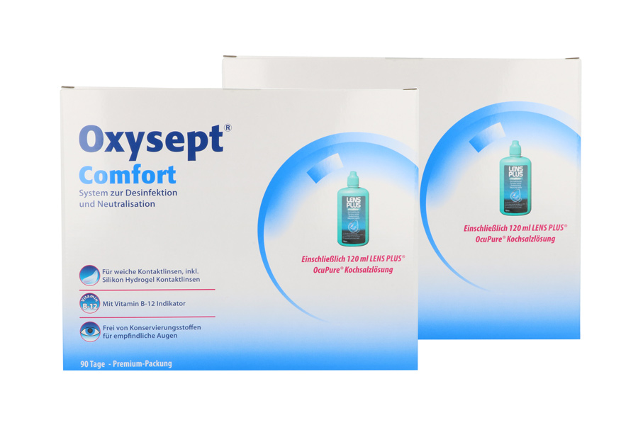 Pflegemittel Oxysept Comfort 2 x Multipack Peroxid-Lösung