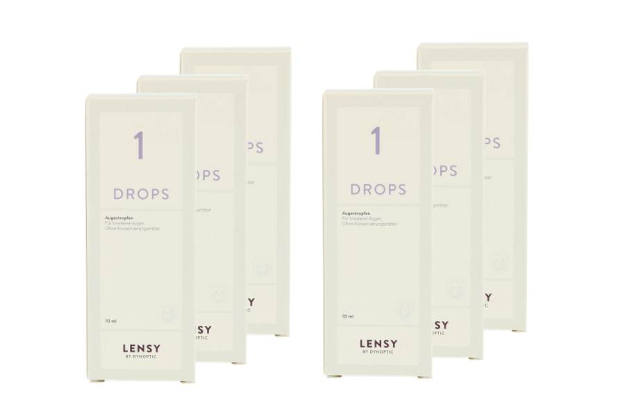 Augentropfen ohne Konservierungsmittel Lensy Drops 1 6 x 10 ml Augentropfen