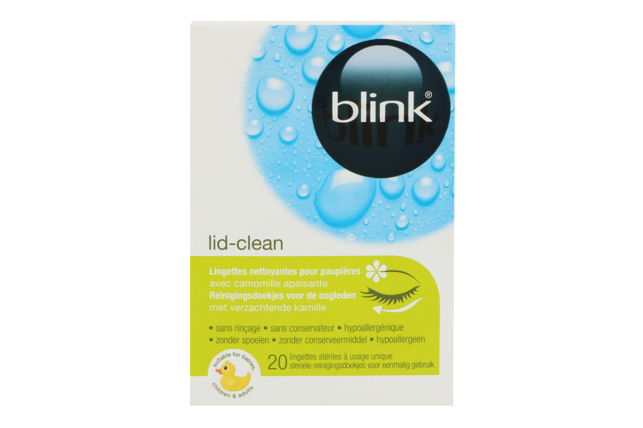 Pflegemittel Blink lid-clean 20 Lidreinigungstücher